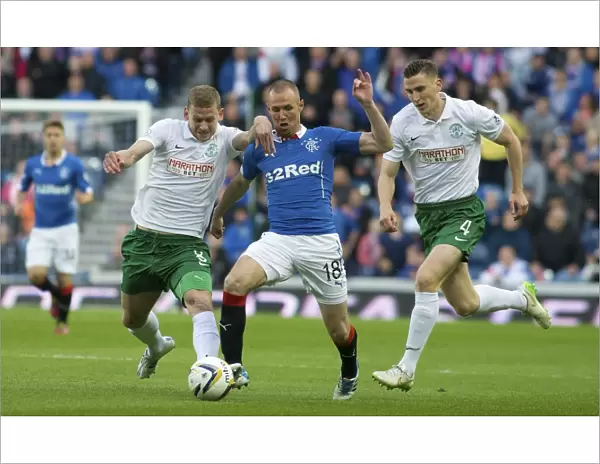 Rangers vs Hibernian: Kenny Miller vs Robertson and Hanlon in Scottish Premiership Play Off Semi-Final at Ibrox Stadium