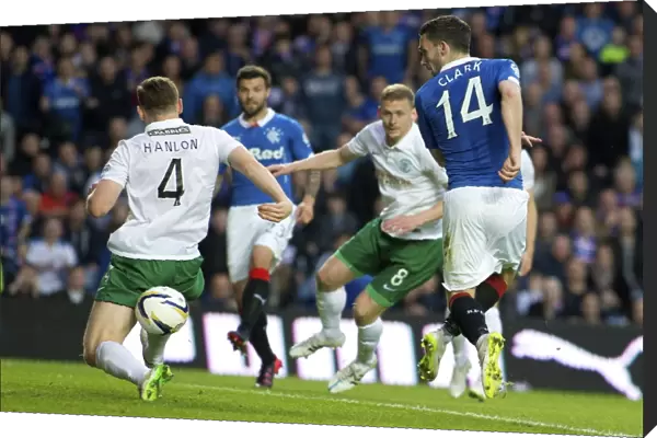 Nicky Clark Scores Dramatic Goal in Rangers Scottish Premiership Play-Off Semi-Final at Ibrox Stadium