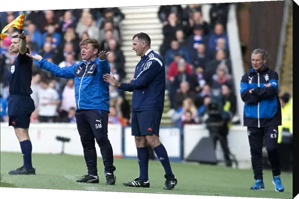 Stuart McCall Leads Rangers in Scottish Premiership Play-Off Final Against Motherwell at Ibrox Stadium