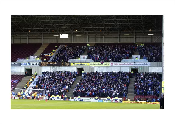 Rangers Fans Unwavering Passion at Motherwell's Fir Park: Scottish Premiership Play Off Final