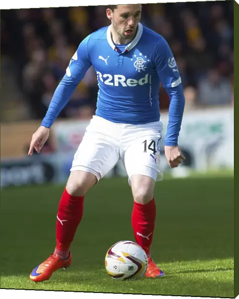 Rangers Nicky Clark in Action during Scottish Premiership Play-Off Final at Fir Park