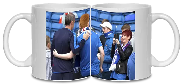 Rangers Assistant Manager David Weir Greets Fans at Pre-Season Friendly, Ibrox Stadium (Scottish Cup Champions 2003)