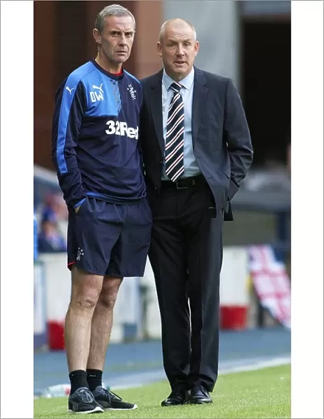 Mark Warburton and David Weir: 2003 Scottish Cup-Winning Managers Lead Rangers FC Training at Ibrox Stadium