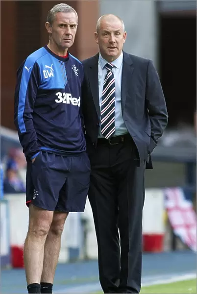 Mark Warburton and David Weir: 2003 Scottish Cup-Winning Managers Lead Rangers FC Training at Ibrox Stadium