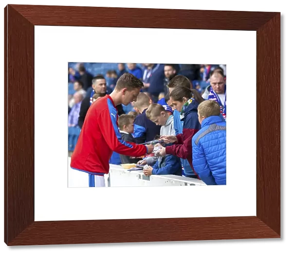 Rangers Football Club: Tom Walsh Greets Fans at Pre-Season Friendly, Scottish Cup Champions 2003 (Ibrox Stadium)