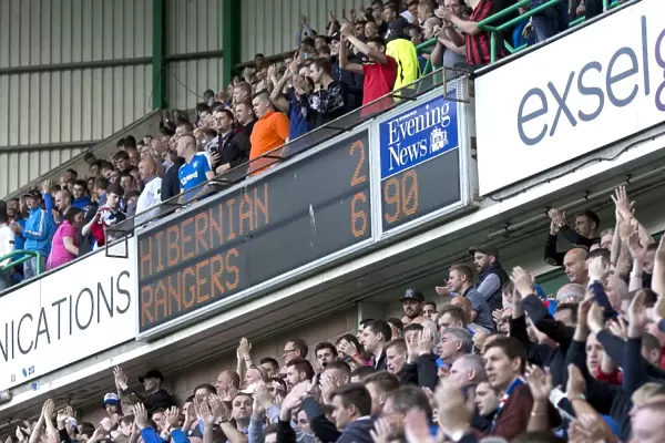 Rangers Fans Euphoria: First Round Triumph in Petrofac Training Cup vs Hibernian at Easter Road