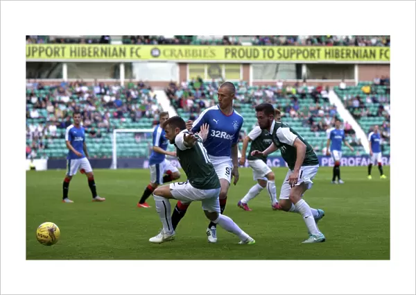 Kenny Miller in Action: Hibernian vs Rangers - Petrofac Training Cup First Round at Easter Road (Scottish Cup Winner 2003)
