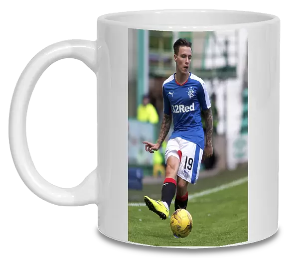 Barrie McKay in Action: Hibernian vs Rangers - Petrofac Training Cup First Round at Easter Road