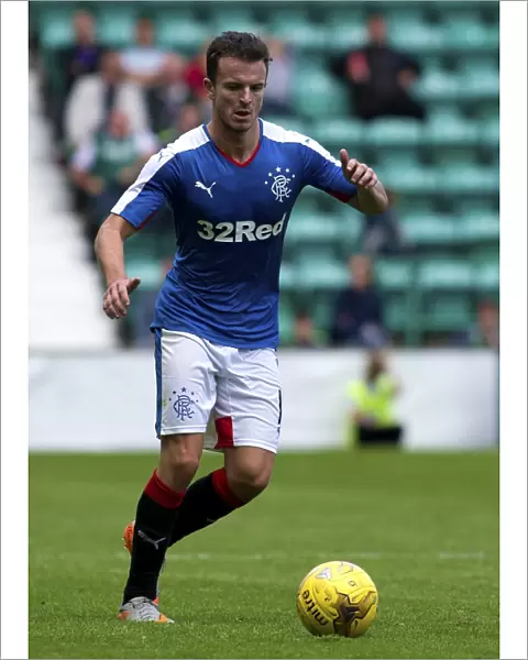 Rangers Andy Halliday in Action: Petrofac Training Cup Showdown vs. Hibernian at Easter Road