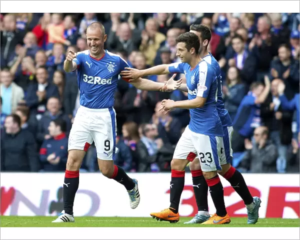Rangers: Kenny Miller's Euphoric Goal Celebration in League Cup Win Against Peterhead at Ibrox Stadium