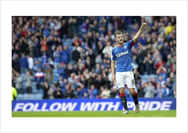 Rangers Andy Halliday Salutes Adoring Ibrox Fans in League Cup Clash vs. Peterhead