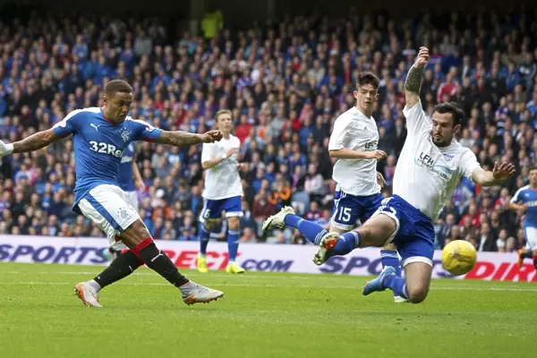 Rangers James Tavernier Scores the Winning Goal in League Cup First Round against Peterhead at Ibrox Stadium
