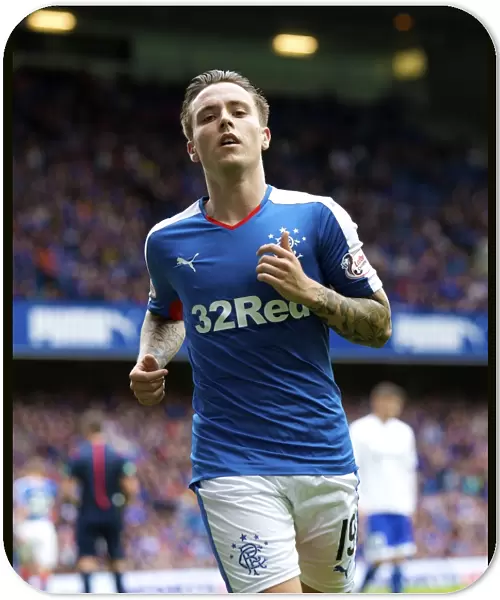 Barrie McKay in Action: Rangers vs Peterhead - League Cup First Round at Ibrox Stadium