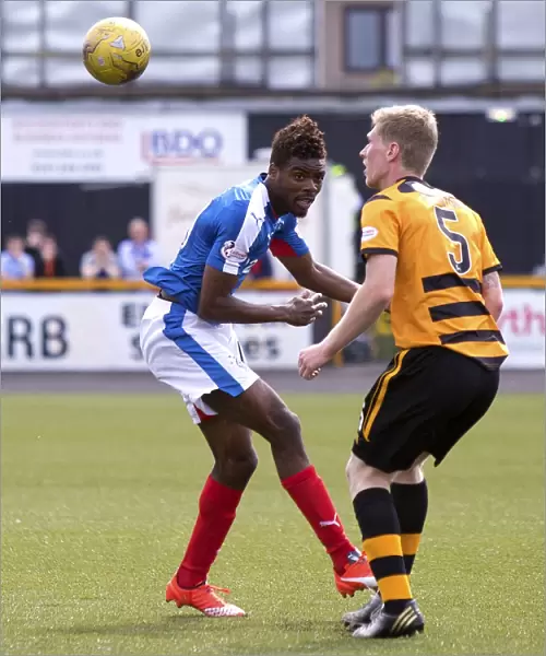 Rangers Nathan Oduwa Attempts Trick at Alloa Athletic's Indodrill Stadium