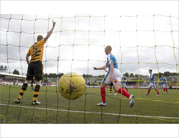 Kenny Miller's Double Delight: Celebrating Championship Win at Alloa Athletic's Indodrill Stadium