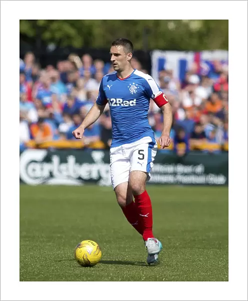 Rangers Captain Lee Wallace at Indodrill Stadium: Leading the 2003 Scottish Cup Champions