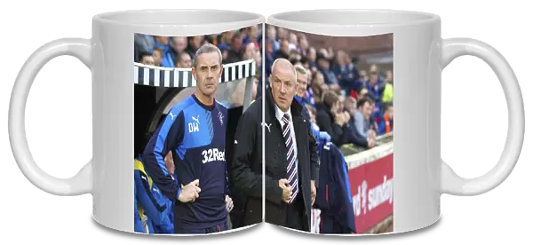 Mark Warburton and David Weir of Rangers FC in Petrofac Training Cup Clash at Ayr United