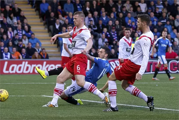 Nicky Clark Scores the Winning Goal: Rangers Clinch League Cup Victory at Airdrieonians Excelsior Stadium