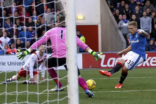 Martyn Waghorn Scores the Game-Winning Goal for Rangers in League Cup Clash at Airdrieonians Excelsior Stadium