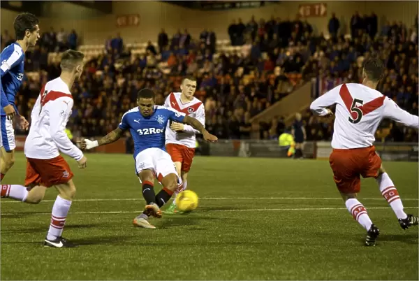 Rangers James Tavernier Scores the Game-Winning Goal in League Cup: Airdrieonians vs Rangers at Excelsior Stadium