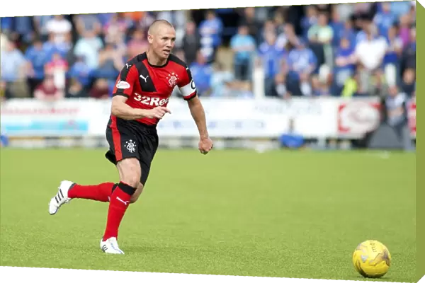 Rangers Kenny Miller: Captain Leading the Team at Palmerston Park (Scottish Cup Victory 2003)