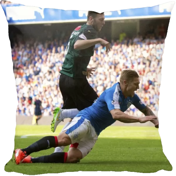 Controversial Penalty at Ibrox: Rangers Waghorn Fouls by Raith Rovers Toshney (Ladbrokes Championship)