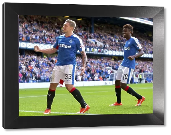Martyn Waghorn Scores Inaugural Penalty: Rangers Championship Victory at Ibrox Against Raith Rovers
