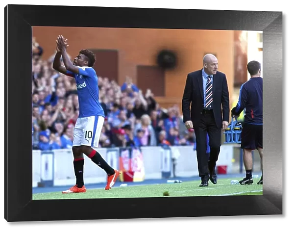 Rangers Nathan Oduwa Embraces Championship Victory with Jubilant Fans at Ibrox Stadium