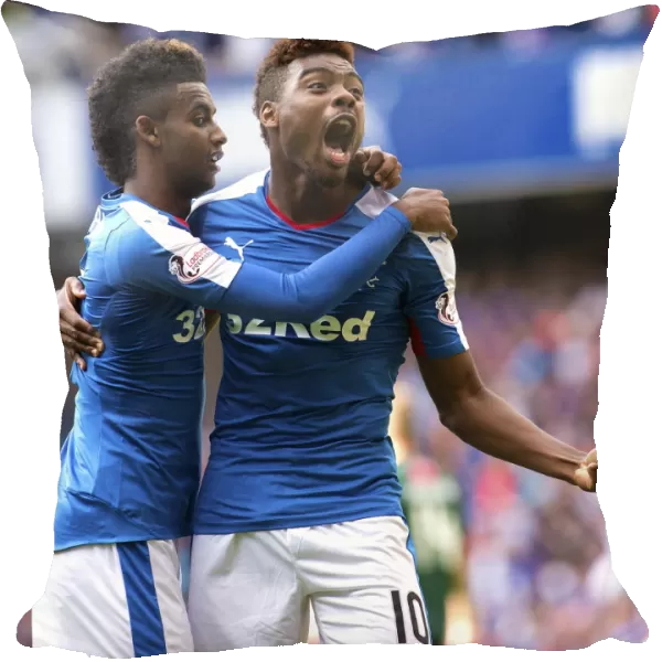 Thrilling Championship Victory: Zelalem and Oduwa's Euphoric Celebration at Ibrox Stadium
