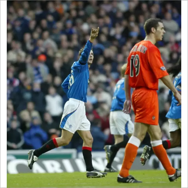 Hard-Fought 2-1 Victory for Rangers over Dundee United on 06 / 12 / 03