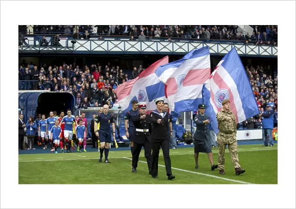 Armed Forces Lead the Way: Rangers and Livingston Kick-Off Ladbrokes Championship Match at Ibrox Stadium