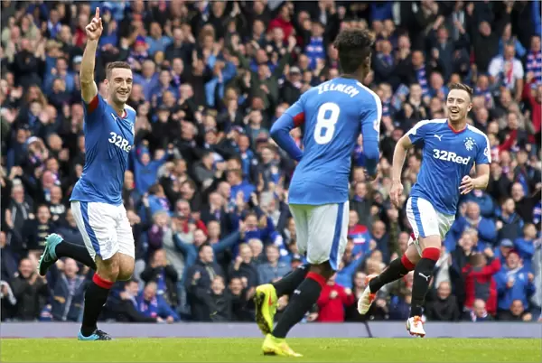 Rangers Lee Wallace: Exulting in Championship Goal at Ibrox Stadium