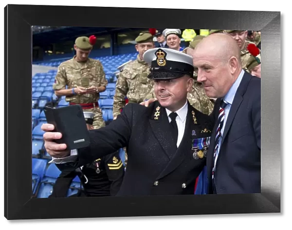Rangers Manager Mark Warburton Pays Tribute to Armed Forces at Ibrox Stadium
