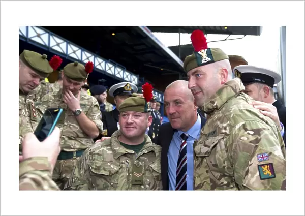 Rangers FC: Mark Warburton Pays Tribute to Armed Forces at Ladbrokes Championship Match vs Livingston at Ibrox Stadium