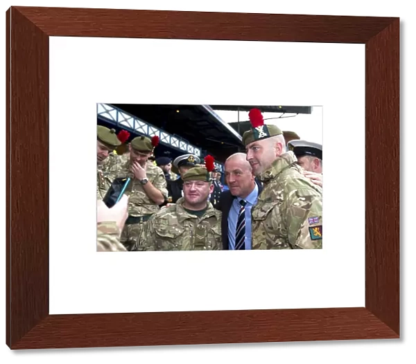 Rangers FC: Mark Warburton Pays Tribute to Armed Forces at Ladbrokes Championship Match vs Livingston at Ibrox Stadium