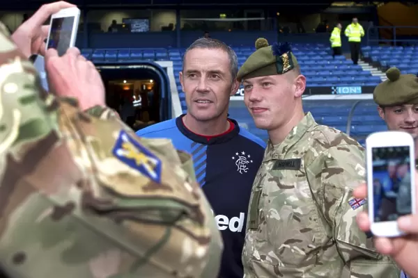 Rangers Assistant Manager David Weir Honors Armed Forces at Ladbrokes Championship Match vs. Livingston
