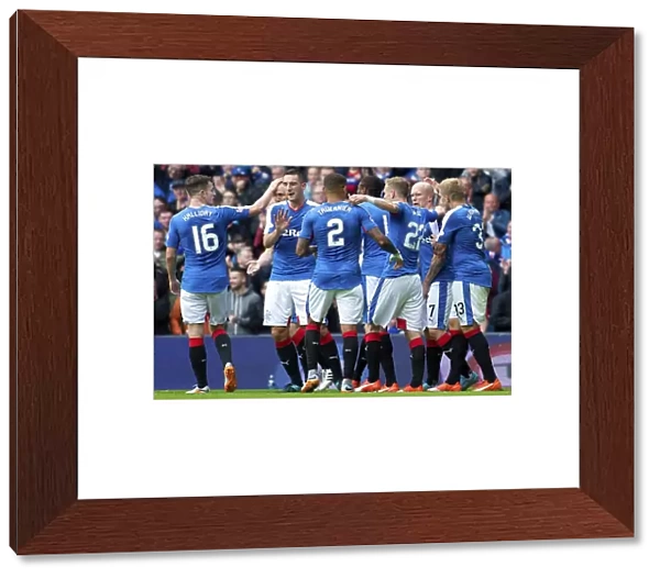 Rangers Nicky Law: Ecstatic Moment of Victory - Championship Goal Against Livingston at Ibrox Stadium