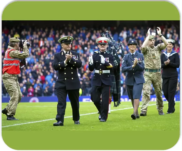 Honoring Heroes: Salute to Armed Forces at Ibrox Stadium - Scottish Cup Champions 2003