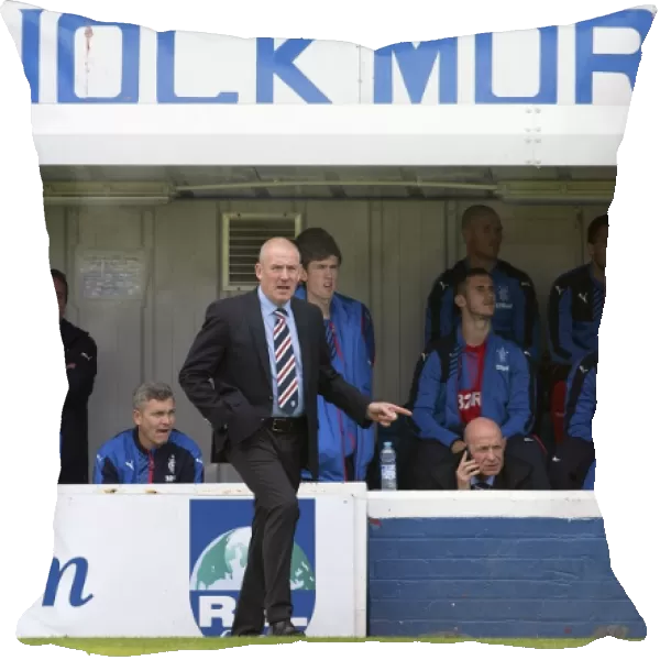 Mark Warburton and David Weir Lead Rangers at Cappielow Park during Championship Clash