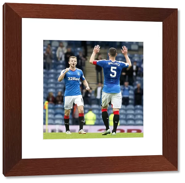 Rangers Football Club: Lee Wallace and Andy Halliday's Jubilant Moment as Scottish Cup Champions (Ibrox Stadium, 2003)
