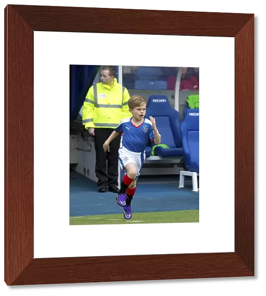 Rangers Mascots in Action: A Thrilling Championship Match at Ibrox Stadium