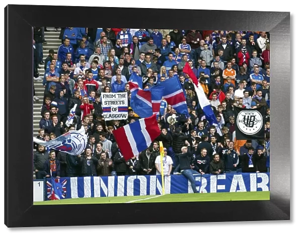 Passionate Ibrox Crowd: Rangers vs Falkirk, Ladbrokes Championship Match (Scottish Cup Champions 2003)