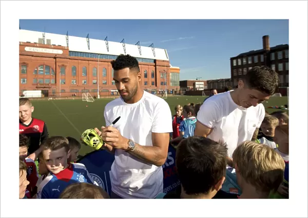 Rangers Soccer Stars: Wes Foderingham and Rob Kiernan Engage with Excited Kids at Ibrox Complex