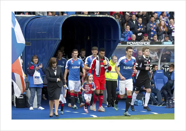 Lee Wallace and Masots: Scottish Cup Victory Celebration at Ibrox Stadium