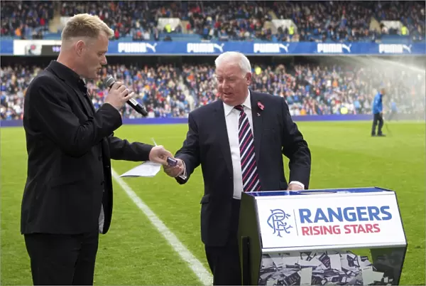 Rangers Legend Alex MacDonald Conducts Rising Star Draw at Ibrox Stadium: Rangers vs. Queen of the South