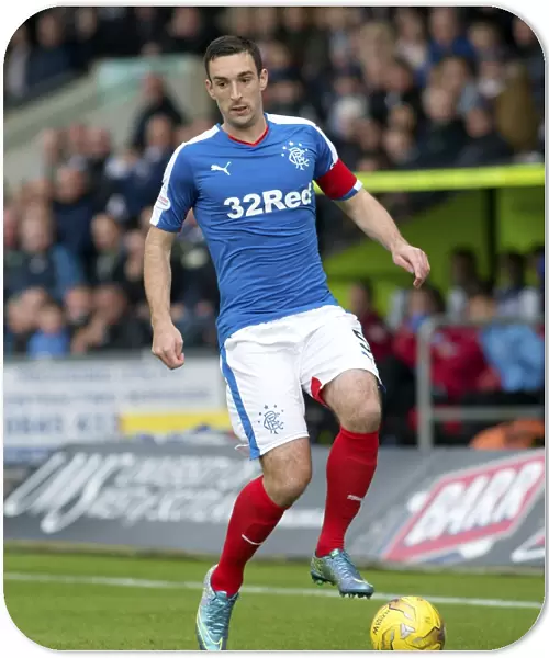 Rangers Captain Lee Wallace Rallies Team at New St Mirren Park during Championship Match