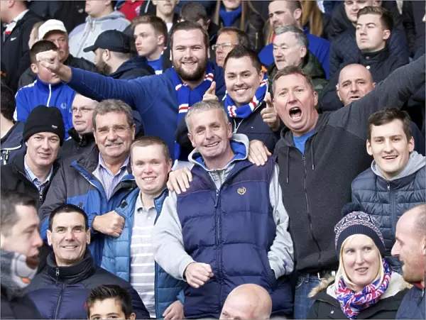 A Sea of Blue: Rangers Fans Unwavering Support at New St Mirren Park