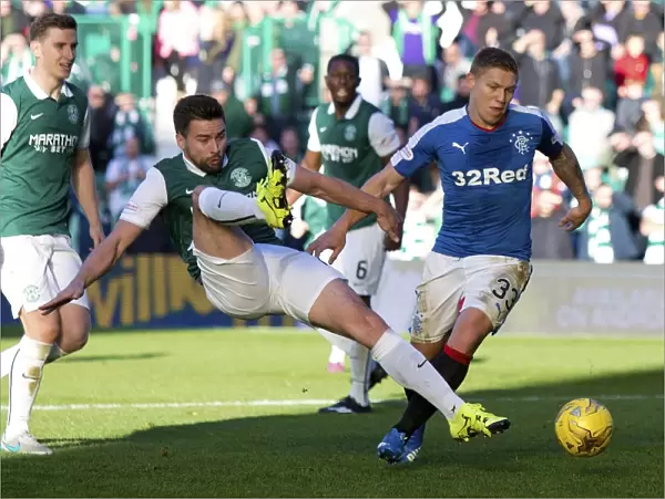 Intense Rivalry: Waghorn vs McGregor at the 2003 Scottish Cup Championship Match - Rangers vs Hibernian, Easter Road