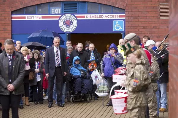 Rangers Football Club: John Greig and Fans Pay Tribute at Ibrox Stadium on Remembrance Day