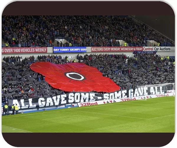 Rangers Football Club: A Sea of Red - Remembrance Day Tribute at Ibrox Stadium